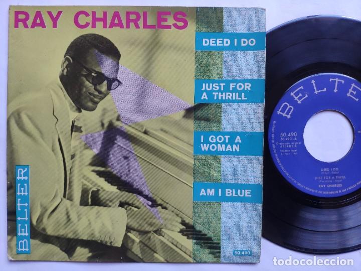 Discos de vinil: RAY CHARLES - EP Spain - MINT * DEED I DO * BELTER 50.490 *A&Ntilde;O 1961