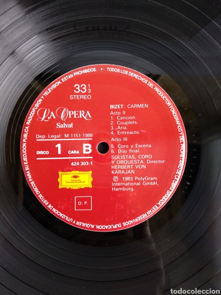 Discos de vinilo: *CARMEN, POLYGRAM, 1988 - Foto 3