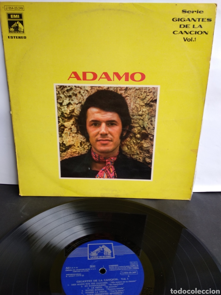 Discos de vinilo: *ADAMO, GIGANTES DE LA CANCION, 1970 - Foto 1