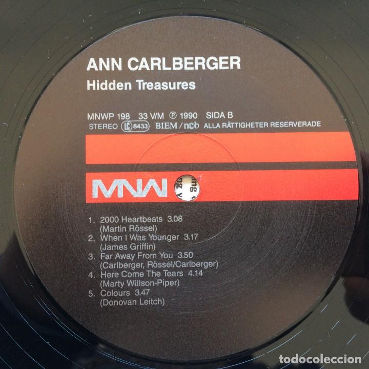 Discos de vinilo: ANN CARLBERGER ( HIDDEN TREASURES ) 1990 LP33 - Foto 4