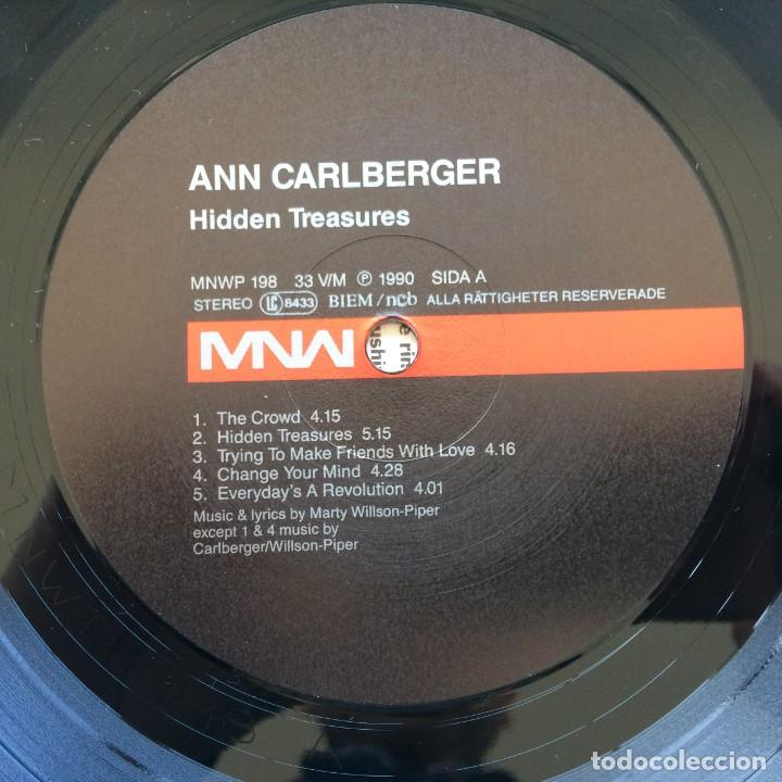 Discos de vinilo: ANN CARLBERGER ( HIDDEN TREASURES ) 1990 LP33 - Foto 5