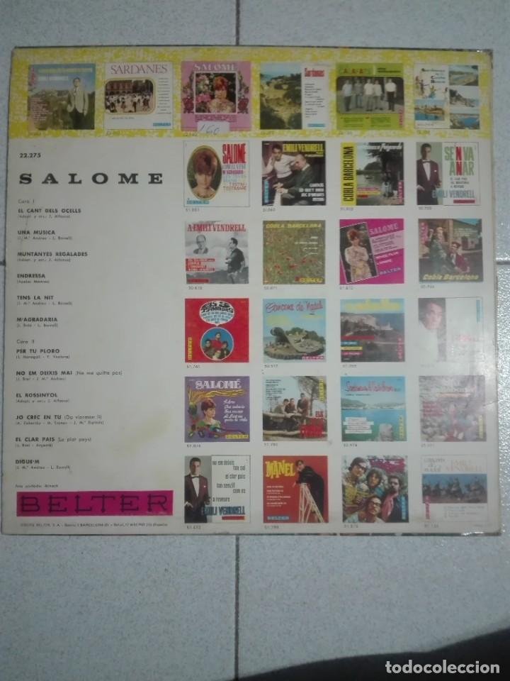 Discos de vinilo: VINILO 12” LP - SALOME, EL CANT DELS OCELLS, PER TU PLORO, EL ROSSINYOL (12 CANCIONES) - 1968 - 240g - Foto 2 - 301828203