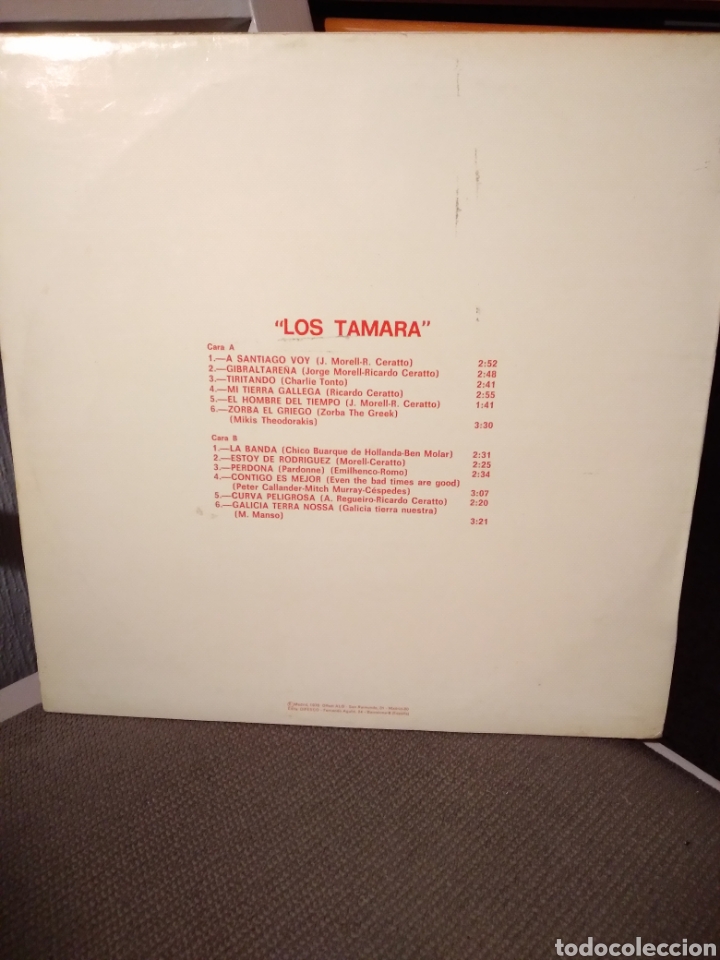 Discos de vinilo: Vinilo - LOS TAMARA &rdquo;LOS TAMARA&rdquo; ESP.76 - Foto 2