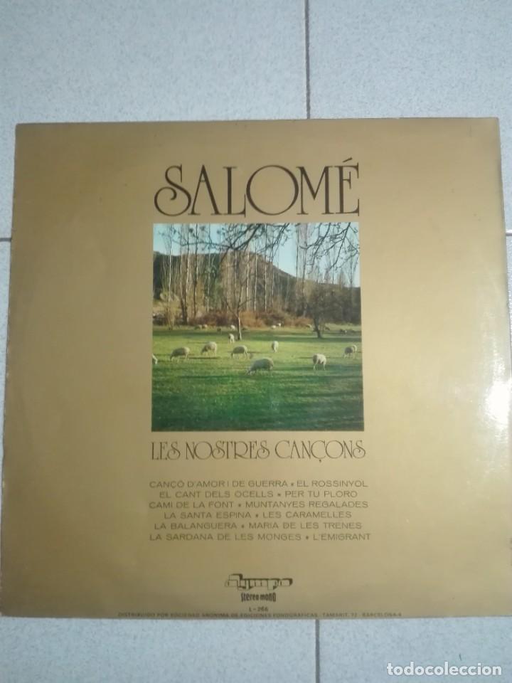 Discos de vinilo: VINILO 12” LP - SALOME, LES NOSTRES CANÇONS, CANÇO DAMOR I GUERRA, 12 TEMAS - 240g - Foto 2 - 301829873