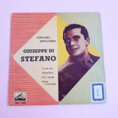 Discos de vinilo: DISCO-SINGLE-VINILO-GIUSEPPE DI STEFANO-LA VOZ DE SU AMO-1958-EXCELENTE. Lote 301838558