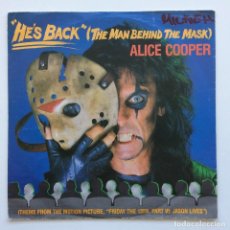 Discos de vinilo: ALICE COOPER ‎– HE'S BACK (THE MAN BEHIND THE MASK) / BILLION DOLLAR BABIES , GERMANY 1986 MCA. Lote 301838723