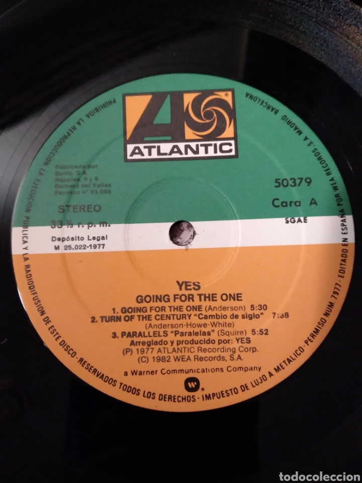 Discos de vinilo: Vinilo - YES &rdquo;GOING FOR THE ONE&rdquo; ESP.82 - Foto 5