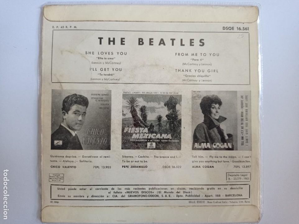 Discos de vinilo: THE BEATLES The Beatles Hits - Foto 2