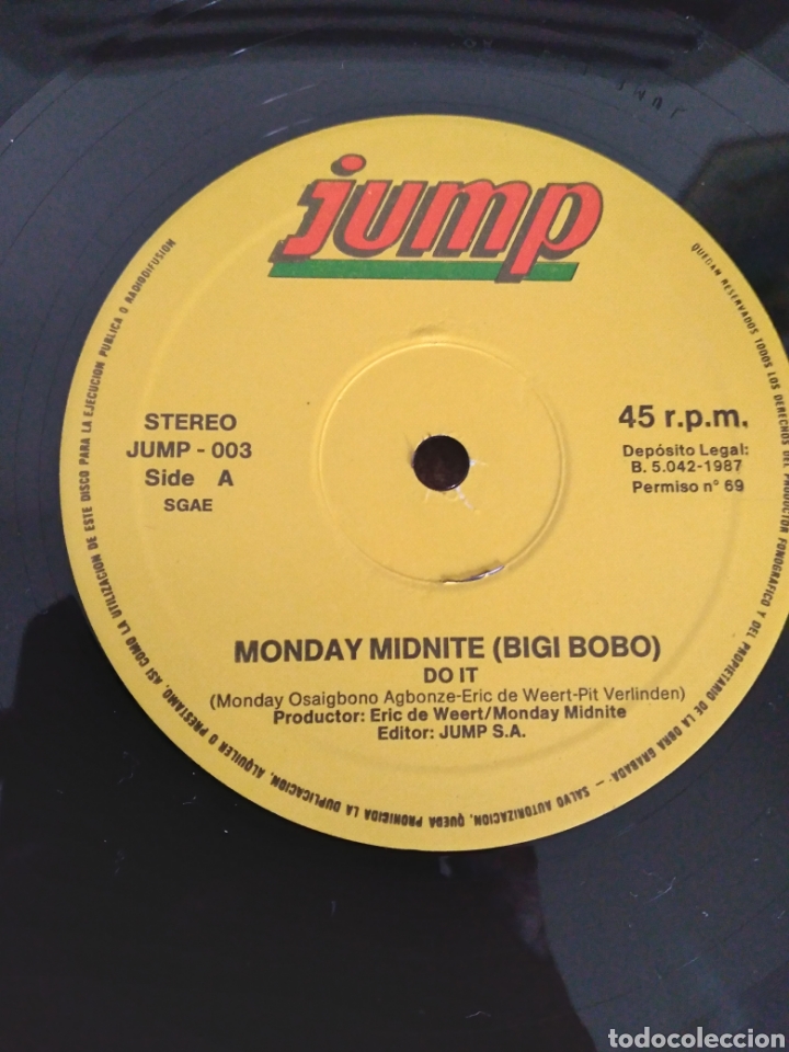 Discos de vinilo: Vinilo - MONDAY MIDNITE &rdquo;DO IT (BIGI BOBO) ESP.87 - Foto 3
