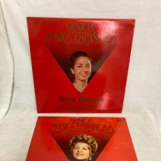 Discos de vinilo: 2 LP GENIOS DE LA MÚSICA ESPAÑOLA