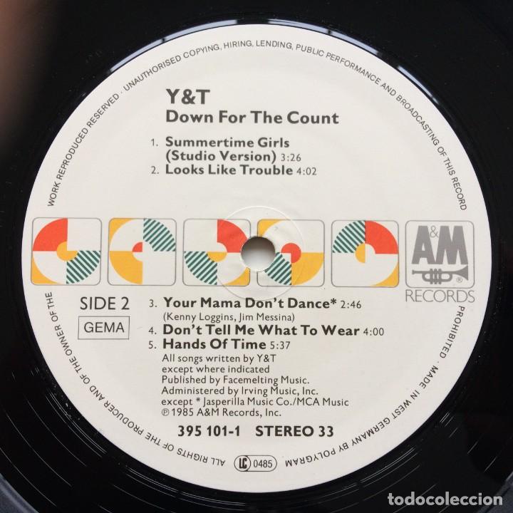 Discos de vinilo: Y & T &lrm;&ndash; Down For The Count , Germany 1985 A&M Records - Foto 4