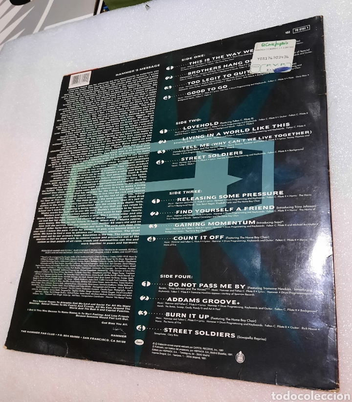 Discos de vinilo: Hammer - too legit to quit. Doble LP - Foto 2