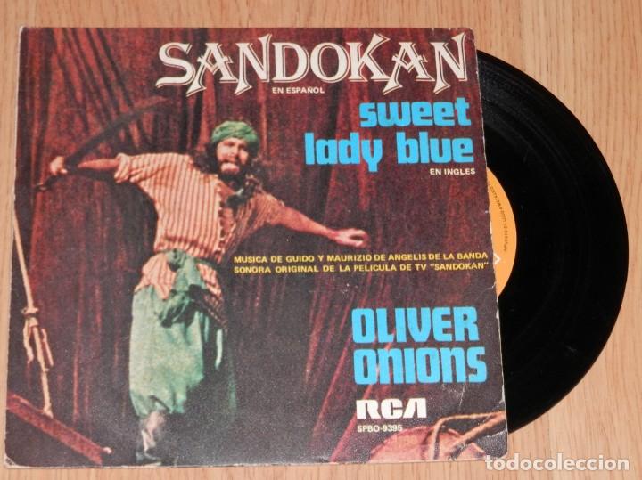 Discos de vinilo: DISCO SINGLE DE VINILLO DE LA SERIE SANDOKAN - Foto 1