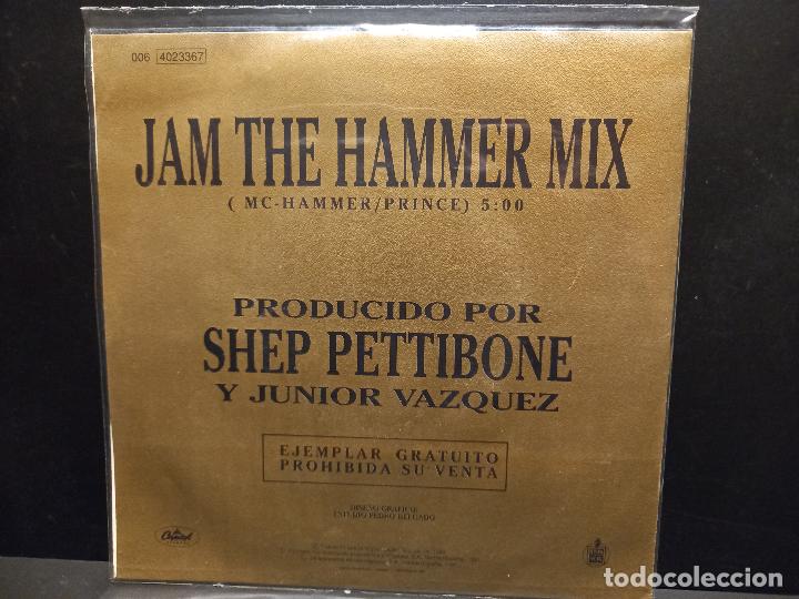 Discos de vinilo: MC. HAMMER PRAY SINGLE SPAIN 1991 PDELUXE - Foto 2