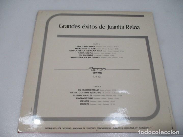 Discos de vinilo: JUANITA REINA &Eacute;xitos de DI675 - Foto 2