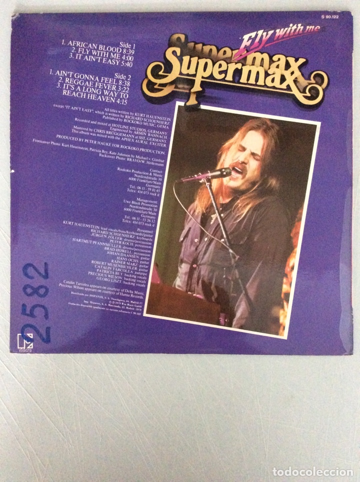 Discos de vinilo: Supermax. Fly with me. - Foto 2