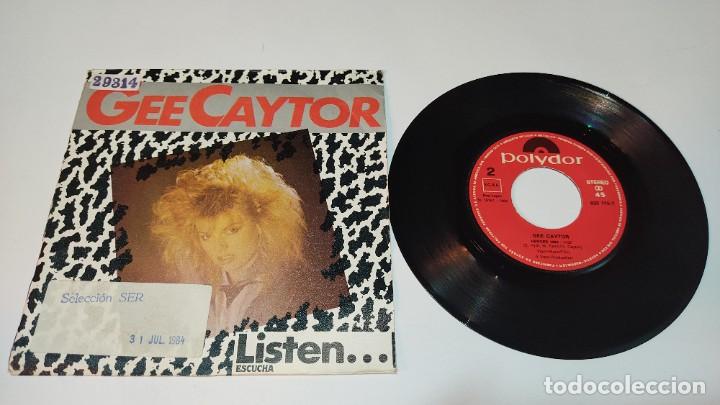 Discos de vinilo: Gee Caytor - Listen = Escucha (7&rdquo;, Single) 1984/ES - Foto 1