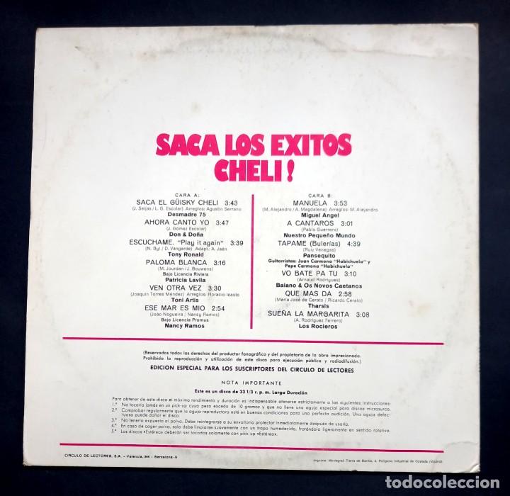 Discos de vinilo: VARIOS - Saca Los Exitos Cheli - LP 1975 - MOVIEPLAY - Foto 2