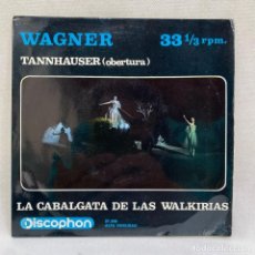 Discos de vinilo: SINGLE WAGNER - TANHAUSER / OBERTURA - ESPAÑA - AÑO 1964. Lote 302212763