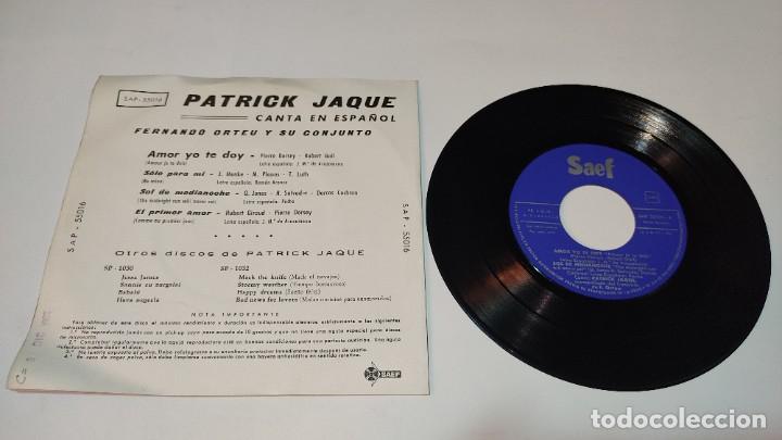 Discos de vinilo: Patrick Jaque - Canta En Espa&ntilde;ol (7&rdquo;, EP) - Foto 3