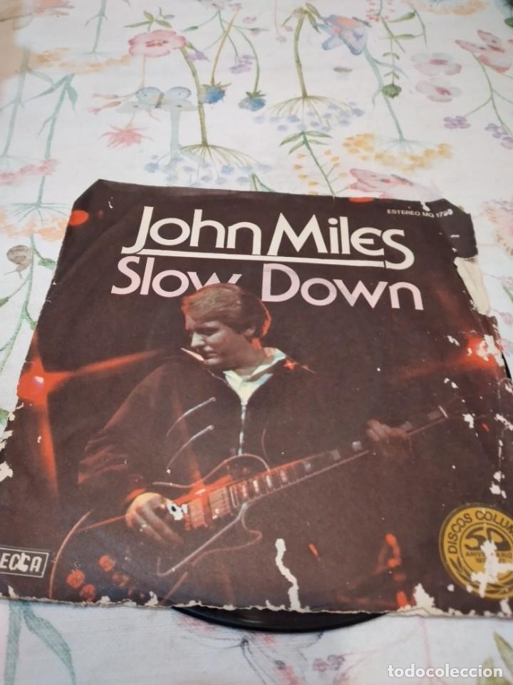 Discos de vinilo: B-8 DISCO VINILO 7 PULGADAS John Miles - Slow Down - Foto 1