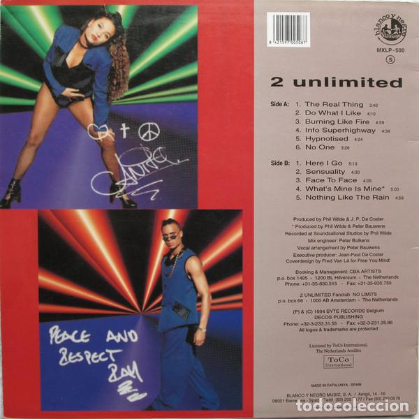 Discos de vinilo: 2 Unlimited &lrm;&ndash; Real Things - Foto 2