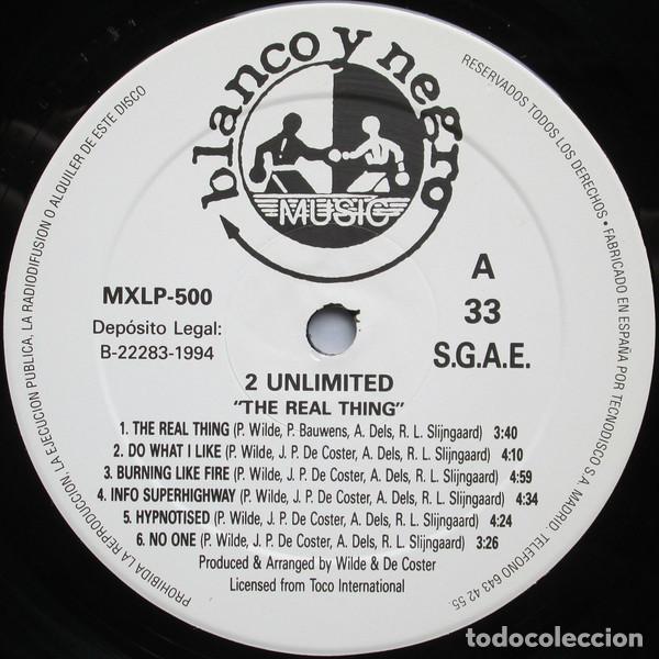 Discos de vinilo: 2 Unlimited &lrm;&ndash; Real Things - Foto 3