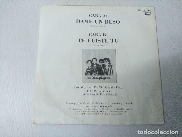 Discos de vinilo: BORDON 4/DAME UN BESO/SINGLE. - Foto 3