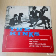 Discos de vinilo: KINKS, THE, EP, CANSADO DE ESPERARTE + 3, AÑO 1965