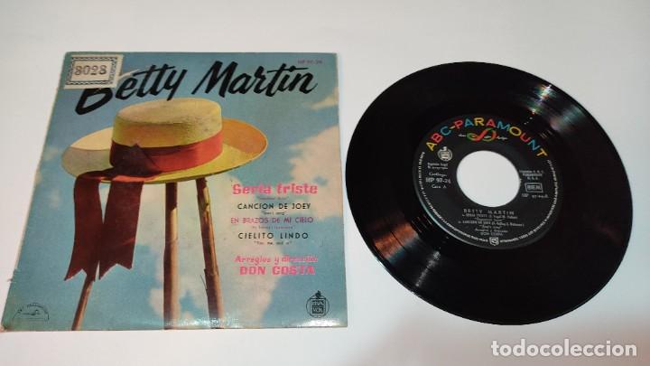 Disques de vinyle: Betty Martin - Seria Triste (7&rdquo;, EP) 1960/ES