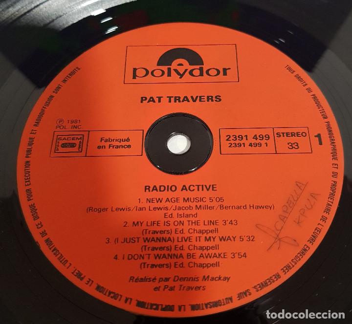 Discos de vinilo: PAT TRAVERS - RADIO ACTIVE - Foto 2