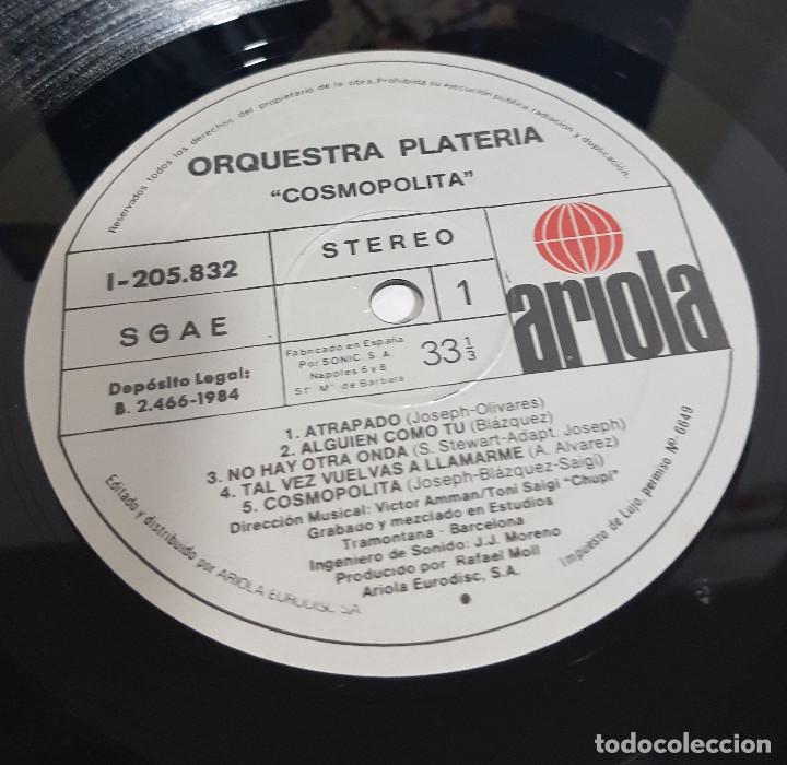 Discos de vinilo: ORQUESTRA PLATERIA - COSMOPOLITA - Foto 2