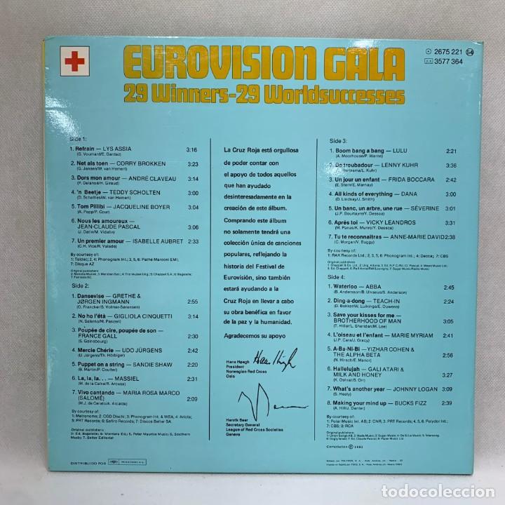 Discos de vinilo: LP - VINILO EUROVISIÓN GALA 29 WINNERS - DOBLE PORTADA - DOBLE LP - ESPAÑA - AÑO 1981 - Foto 4 - 302413498