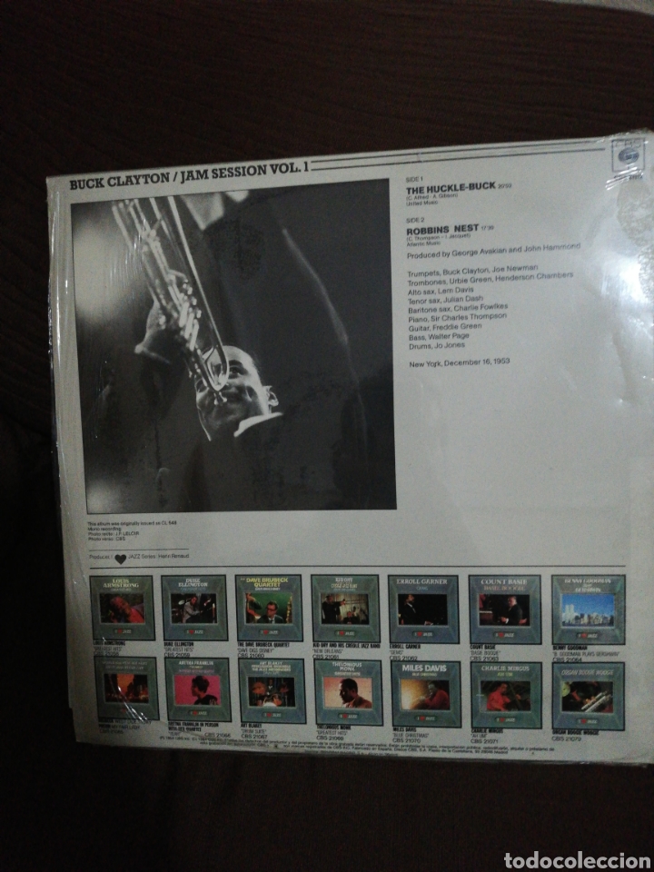 Discos de vinilo: Vinilo LP - Buck Clayton - Jam Session Vol 1 - CBS 1984 - Foto 2