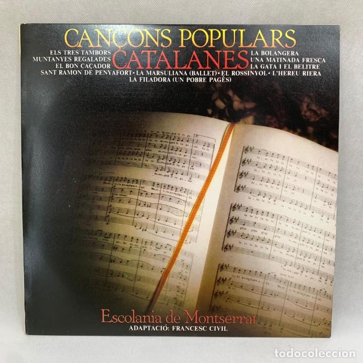 Disques de vinyle: LP - VINILO CAN&Ccedil;ONS POPULARS CATALANES - ESCOLANIA DE MONTSERRAT - ESPA&Ntilde;A - A&Ntilde;O 1981