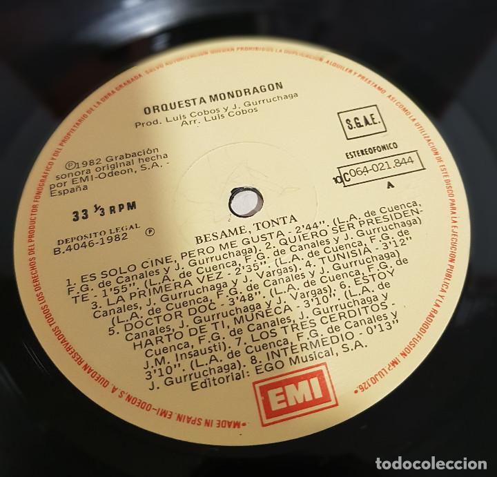 Discos de vinilo: ORQUESTA MONDRAGON - BESAME TONTA - Foto 2