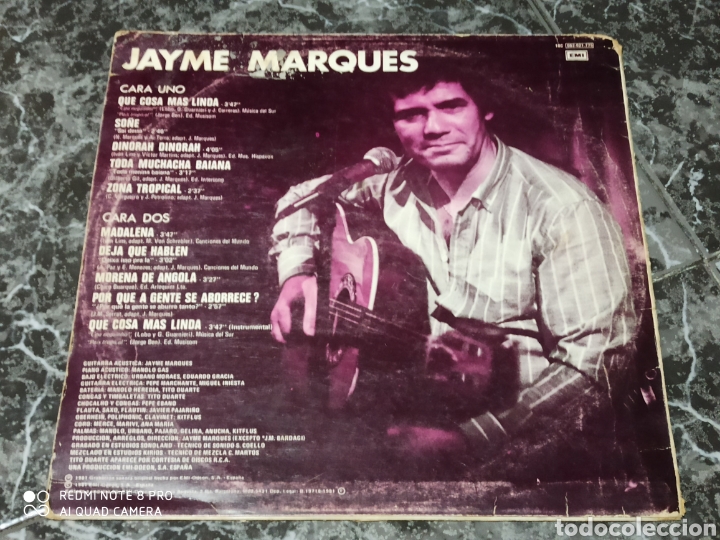 Discos de vinilo: Jayme Marques &ndash; Que Cosa Mas Linda - Foto 2