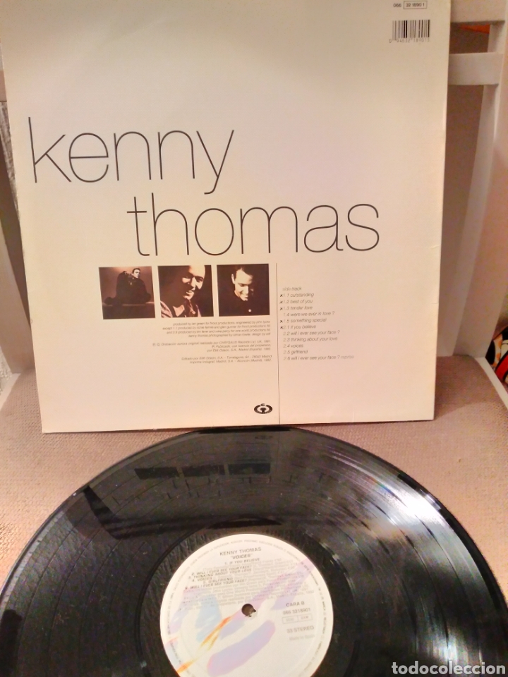Discos de vinilo: Vinilo - KENNY THOMAS &rdquo;VOICES&rdquo; ESP.92 - Foto 3