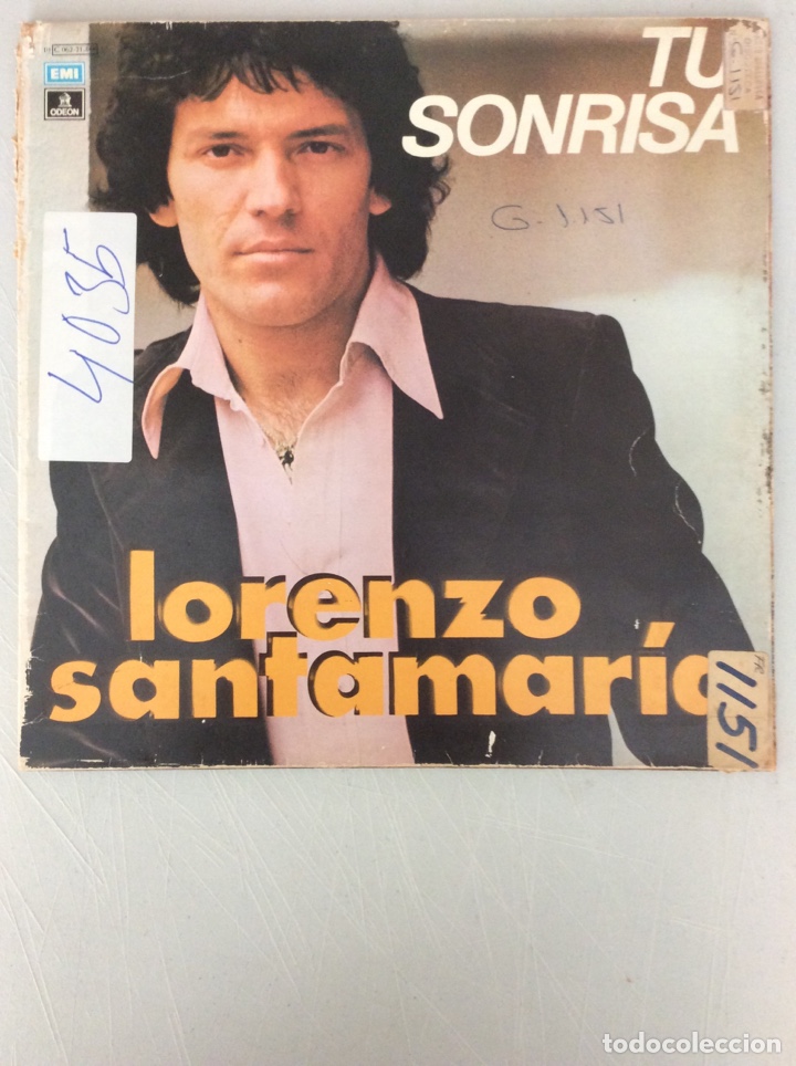 Discos de vinilo: Lorenzo Santamar&iacute;a. Tu sonrisa. - Foto 1
