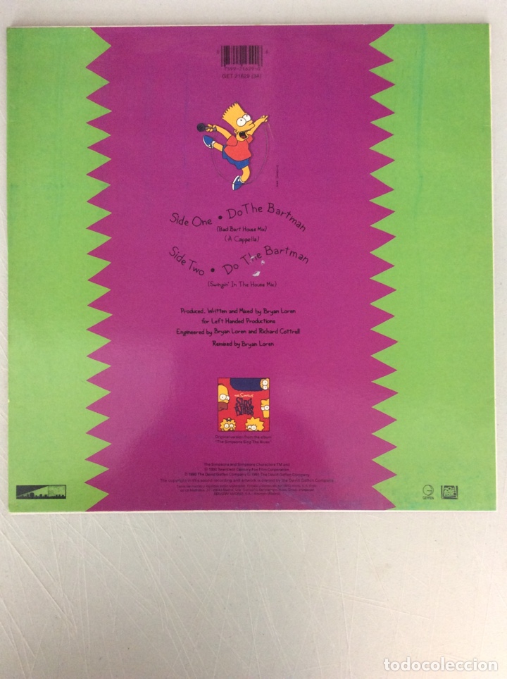 Discos de vinilo: The Simpsons. Do the bartman - Foto 2