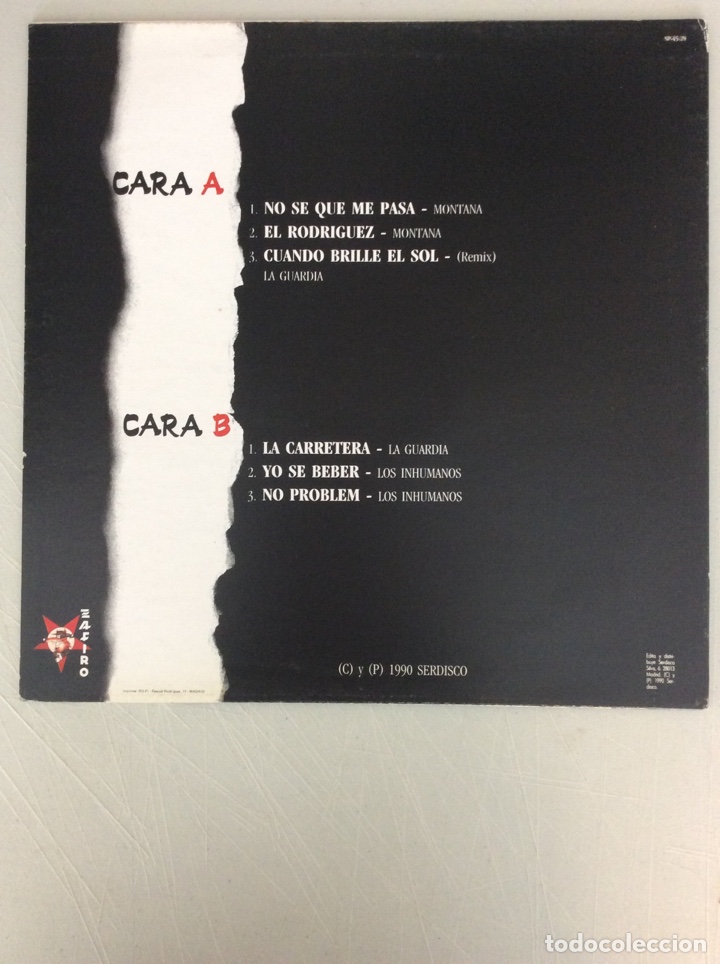 Discos de vinilo: La Guardia, Los Inhumanos, Montana. - Foto 2