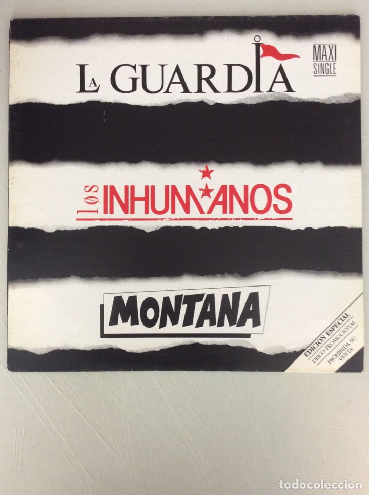Discos de vinilo: La Guardia, Los Inhumanos, Montana. - Foto 1