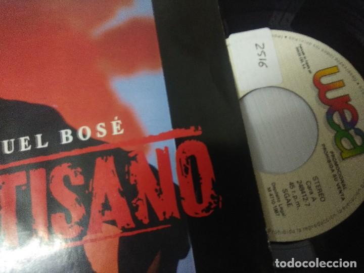Discos de vinilo: MIGUEL BOSE/PARTISANO/SINGLE PROMOCIONAL. - Foto 2