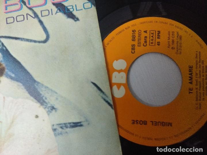Discos de vinilo: MIGUEL BOSE/TE AMARE/SINGLE. - Foto 2
