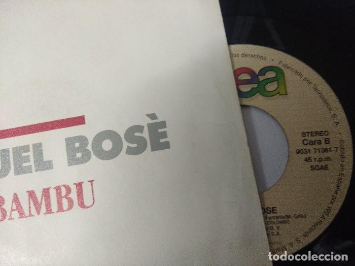 Discos de vinilo: MIGUEL BOSE/BAMBU/SINGLE PROMOCIONAL. - Foto 2