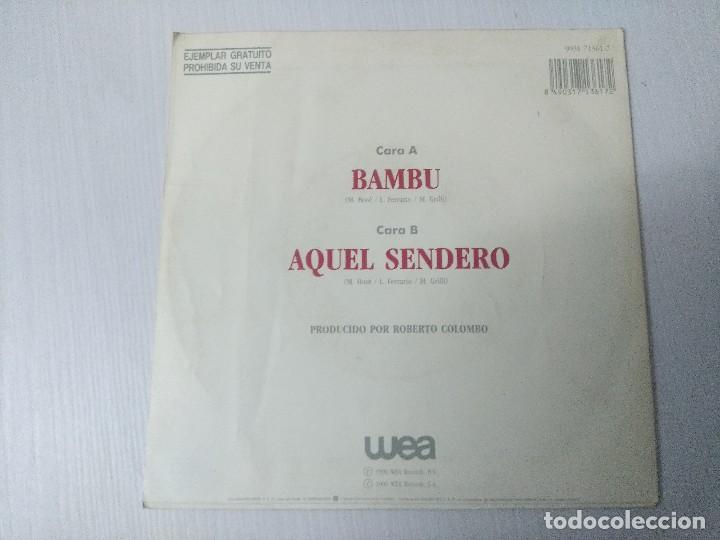 Discos de vinilo: MIGUEL BOSE/BAMBU/SINGLE PROMOCIONAL. - Foto 3