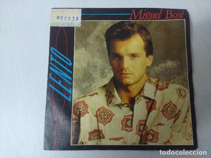 Discos de vinilo: MIGUEL BOSE/LENTO/SINGLE PROMOCIONAL. - Foto 1