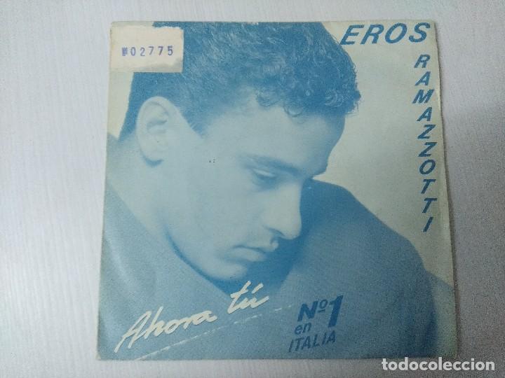 Discos de vinilo: EROS RAMAZZOTTI/AHORA TU/SINGLE. - Foto 1