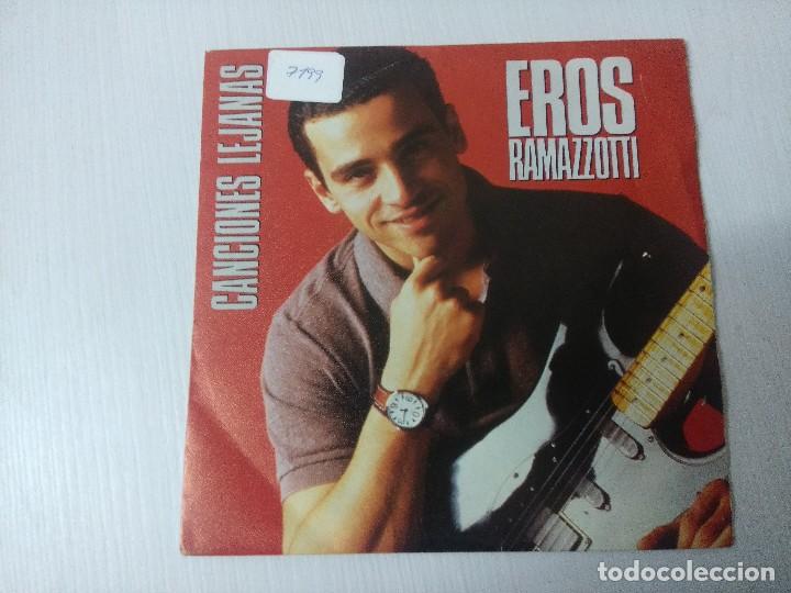 Discos de vinilo: EROS RAMAZZOTTI/CANCIONES LEJANAS/SINGLE. - Foto 1
