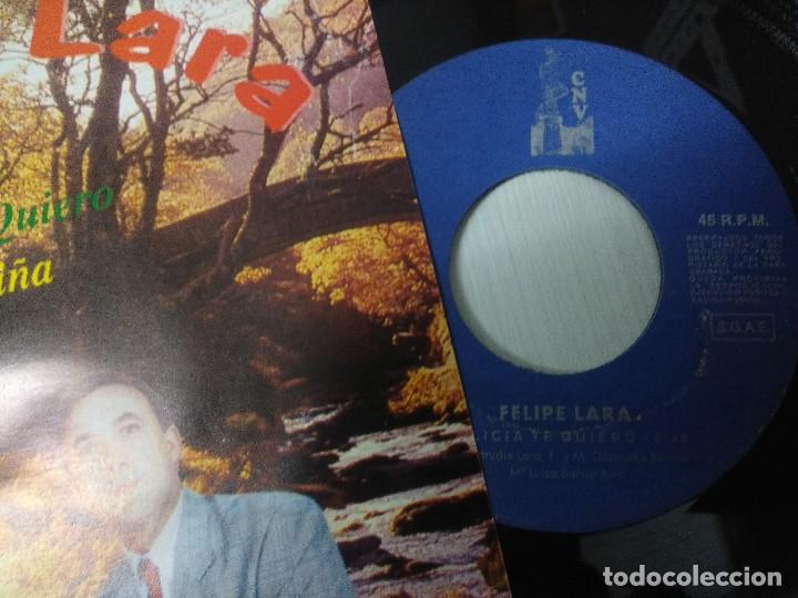Discos de vinilo: FELIPE LARA/GALICIA TE QUIERO/SINGLE. - Foto 2